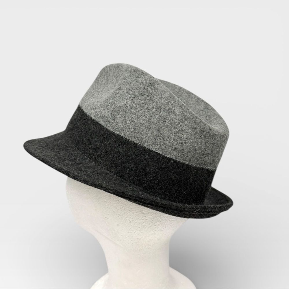 Gerard Darel Fedora Wool Hat 2 Tone Gray size S